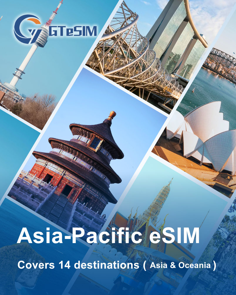 Asia-Pacific eSIM – Covers 14 destinations