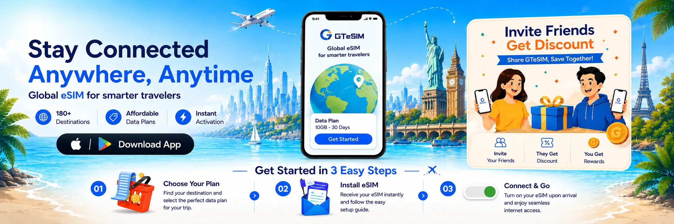 GTeSIM - Global Travel eSIM