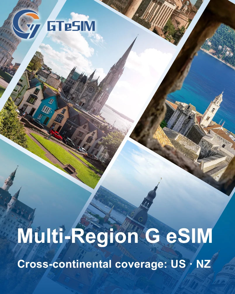 eSIM de viaje para Europa Multirregión G (Cubre 49 destinos)