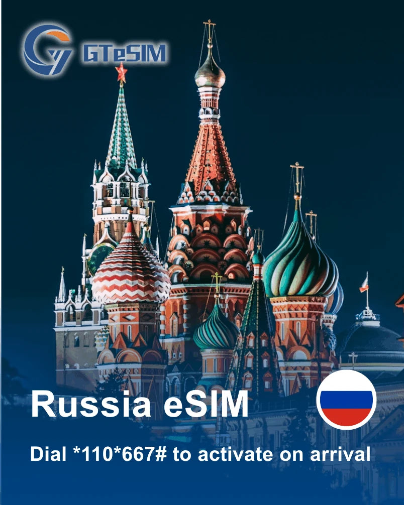 Russia eSIM(Dial *110*667# to activate on arrival)